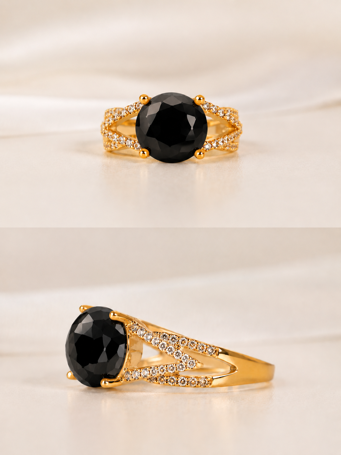 Radiant Color Stone Ring