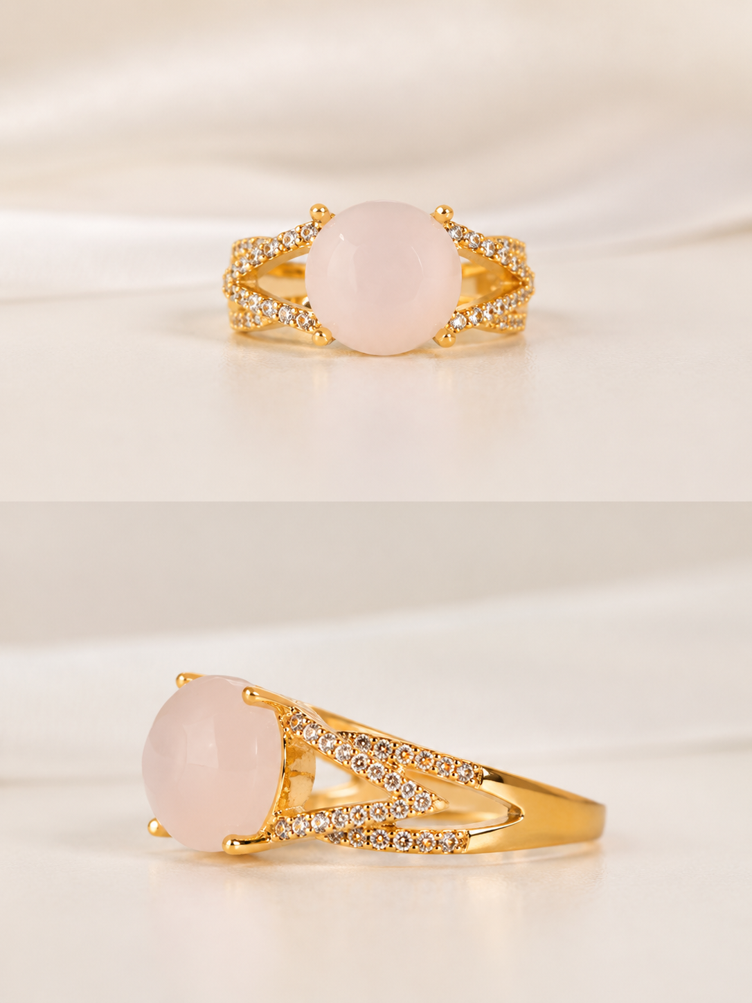 Radiant Color Stone Ring