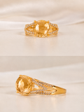 Radiant Color Stone Ring