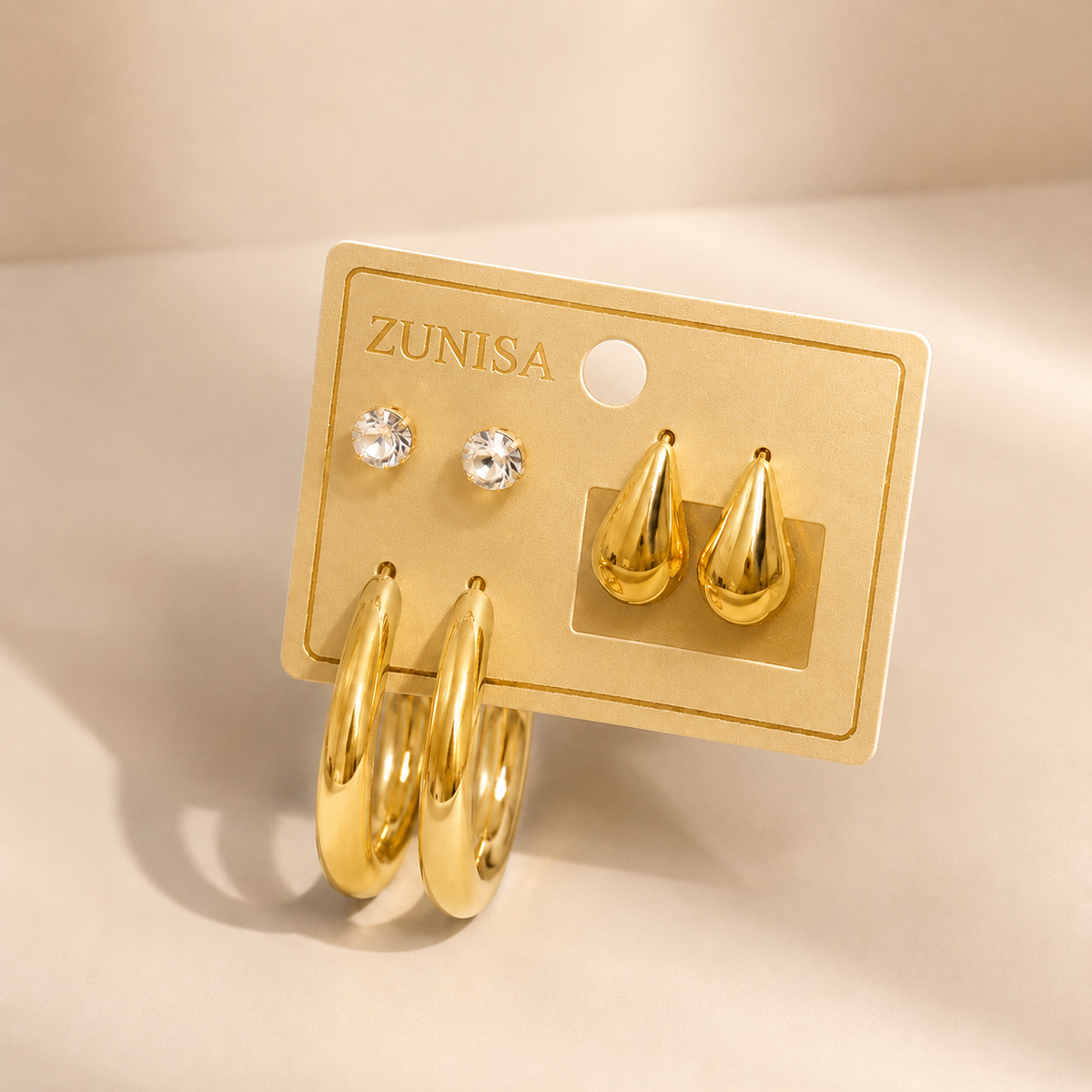Aura Earring Trio Set