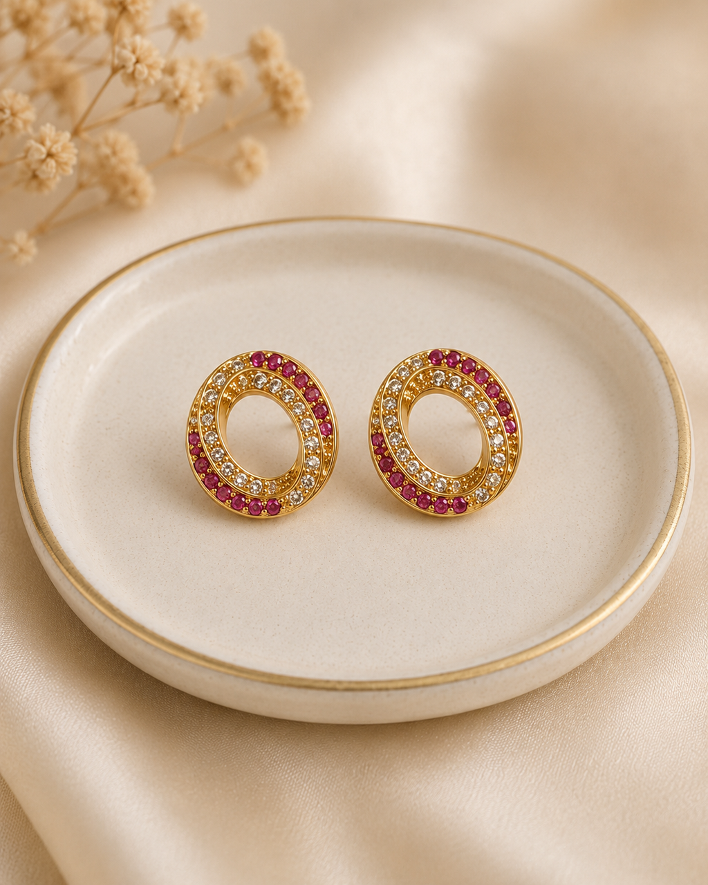 Aura Oval Studs