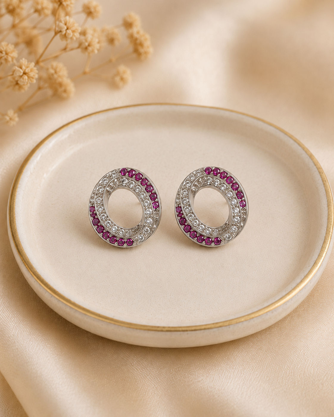 Aura Oval Studs