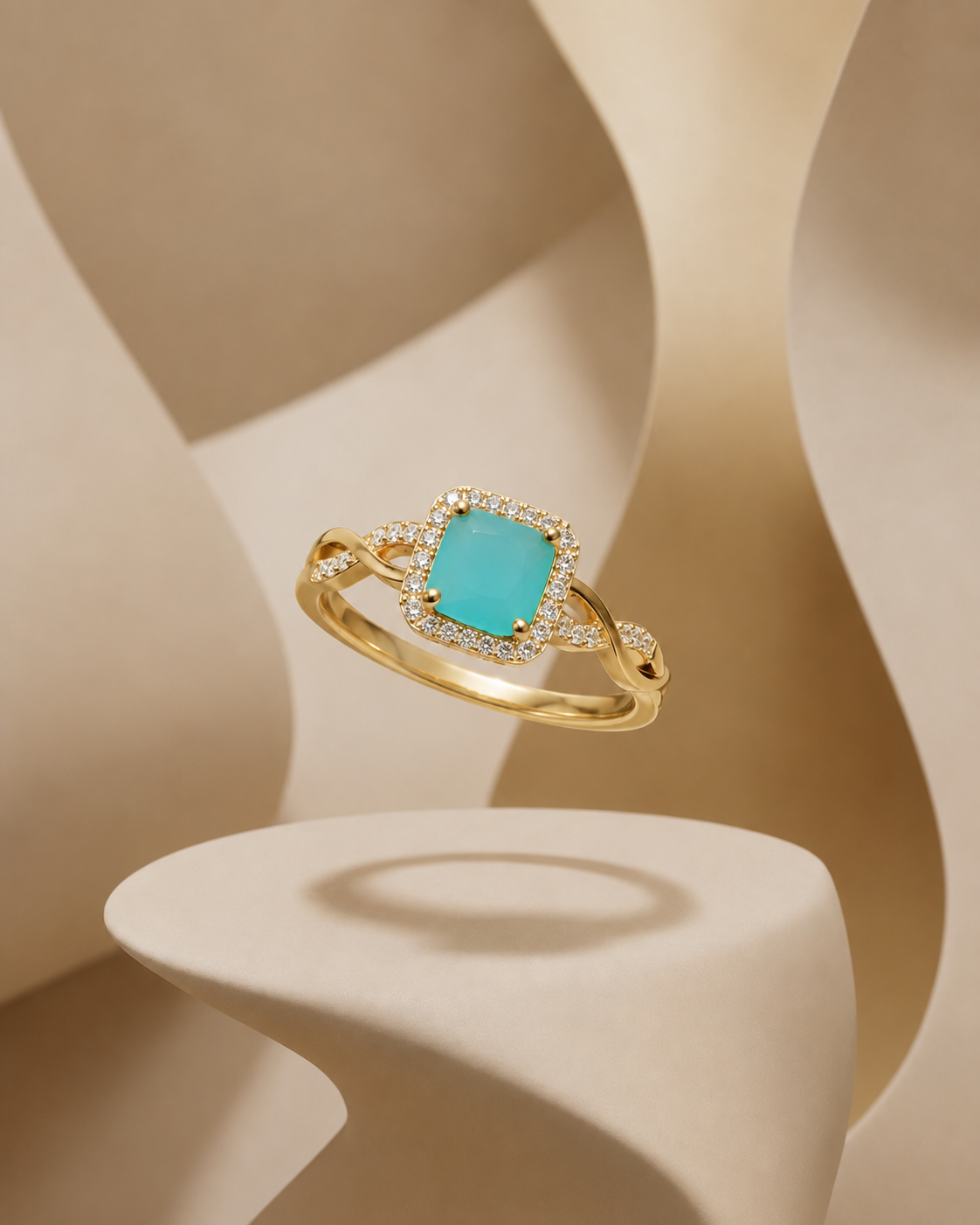 Aurora Twist Ring