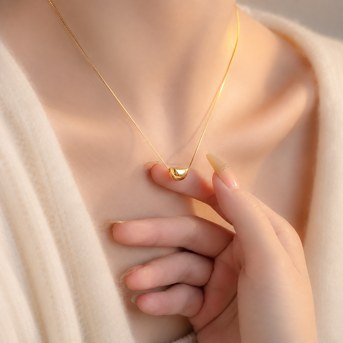 Golden Bean Pendant
