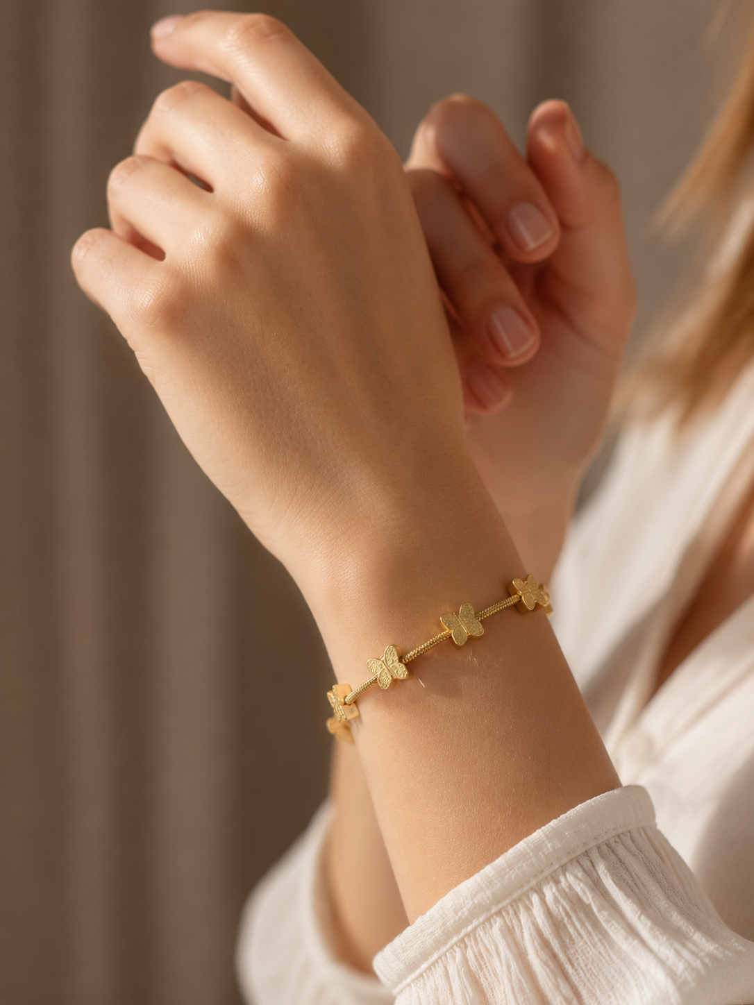 Golden Butterfly Bracelet